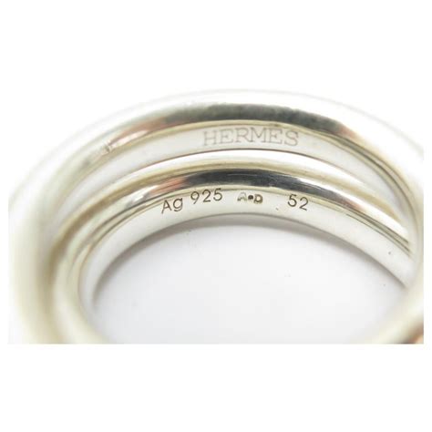 bague hermes vertige argent|Hermes bagues en argent.